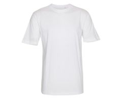 Hvid polyester T-shirt med mulighed for sublimationstryk 165 g/m2