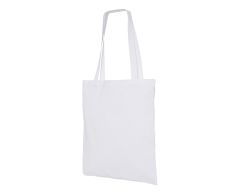 Stofpose af bomuld med lang hank og stort farveudvalg 220 g/m2