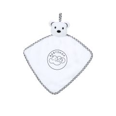 Baby nusse klud af polyester med teddy bjørn hoved