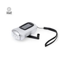 Håndsving lommelygte med solcelle