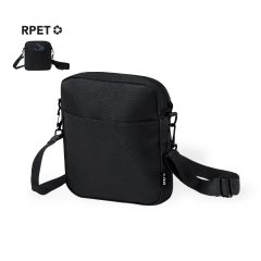 Sort crossbody taske af RPET genanvendt plast