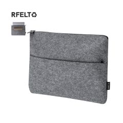 Laptop sleeve af RPET filt 15 tommer med udvendig lomme