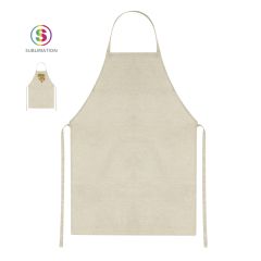 Forklæde i blød polyester egnet til sublimationstryk