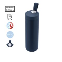 Termoflaske med termometer og silikone strop 500 ml