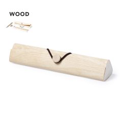 Træ penalhus inkl. 5 skriveredskaber