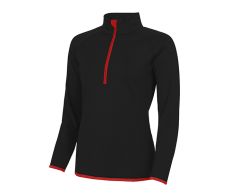 Slim fit sporty sweatshirt med lynlås og ståkrave - Kvinde