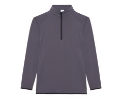 Slim fit sporty sweatshirt med lynlås og ståkrave - Herre