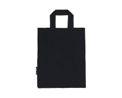 Mulepose af Fairtrade økologisk bomuld med kort hank 35 x 44 cm