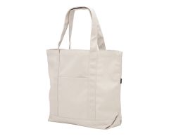 Kvalitets mulepose af genbrugt bomuld og polyester med lommer 400 g/m2