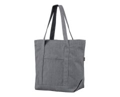 Genanvendt bomuld polyester mulepose med lynlås og lommer 400 g/m2