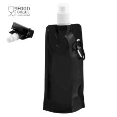 Fleksibel drikkedunk med sikkerhedslåg og karabinhage