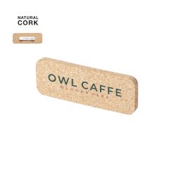 Kork navneskilt med tryk