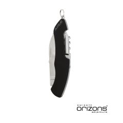 Nøglerings lommekniv i aluminium og rustfrit stål med 10 funktioner