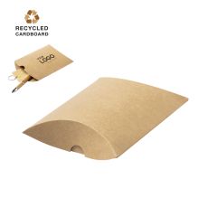 Lille gaveæske i kraftpapir af genbrugt pap materiale