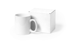 Hvid pap æske af genbrugt pap til krus