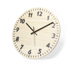 Vægur af MDF træ med mulighed for logotryk