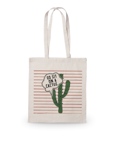 Natur bomuld pose med lang hank 300 g/m2