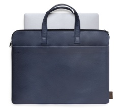 Genbrugt læder laptop taske til computer