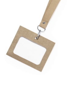 Nøglesnor af genbrugt pap med metal karabinhage