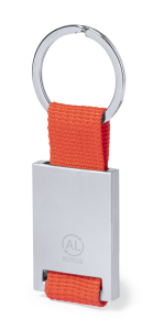 Genanvendt aluminium nøglering udformet med hjerte