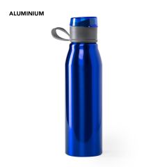 Vandflaske aluminium med vippe låg og hank 700 ml