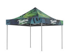 Pop-up reklametelt med tryk - Budget