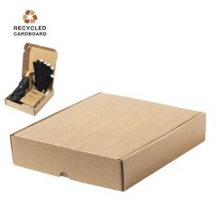 Kvadratisk gaveæske kraftpap - Størrelse Medium - Genbrugt pap