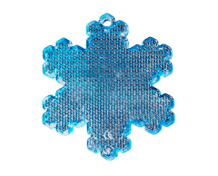 Snefnug hård refleks vedhæng med logo