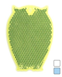 Ugle hård refleks vedhæng med logo